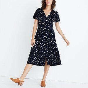 Madewell Daylily Midi Dress in Daisy Dots